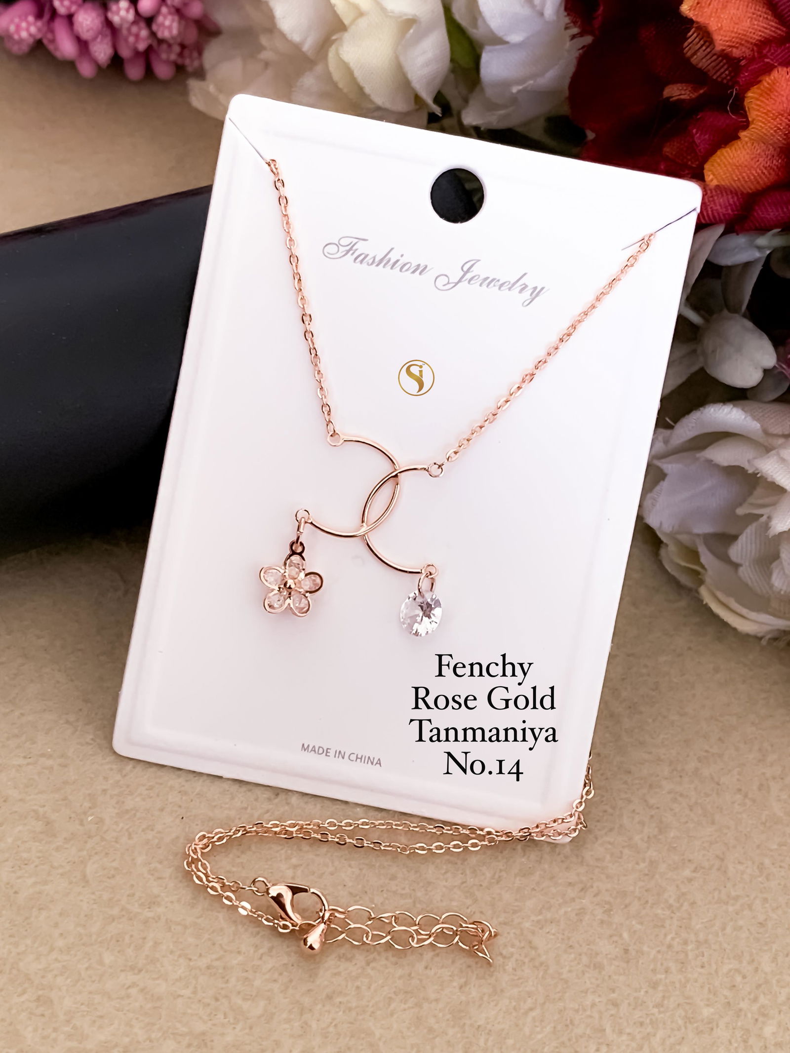 Fancy Designer Rose Gold Tanmaniya Chain Wholesale Shop
